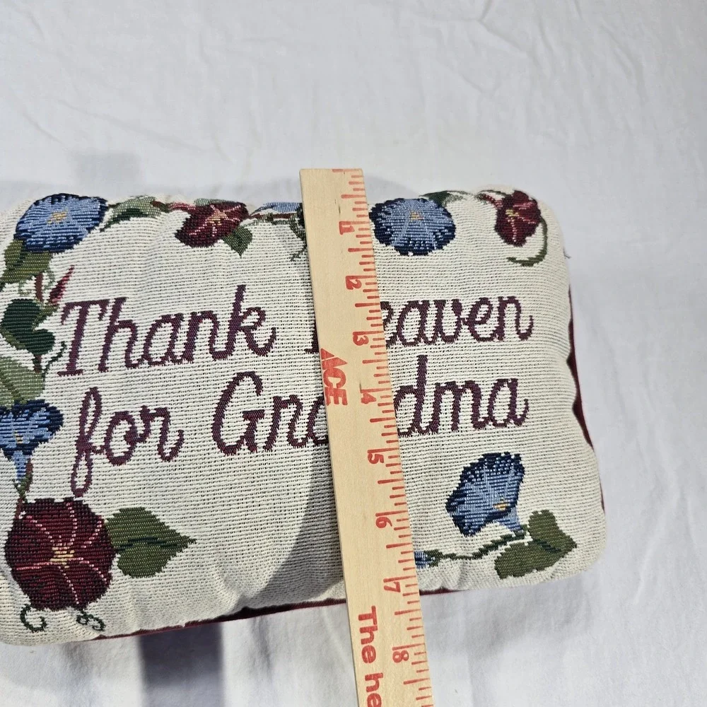 Grandma Gift VTG Embroidered‎ Throw Pillow 